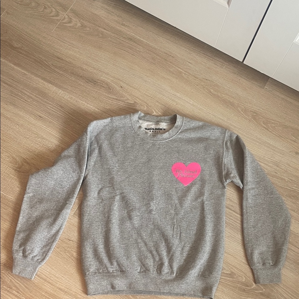 Gray Heart ranch dress n be kind Women's Sweatshirt Fallon Taylor